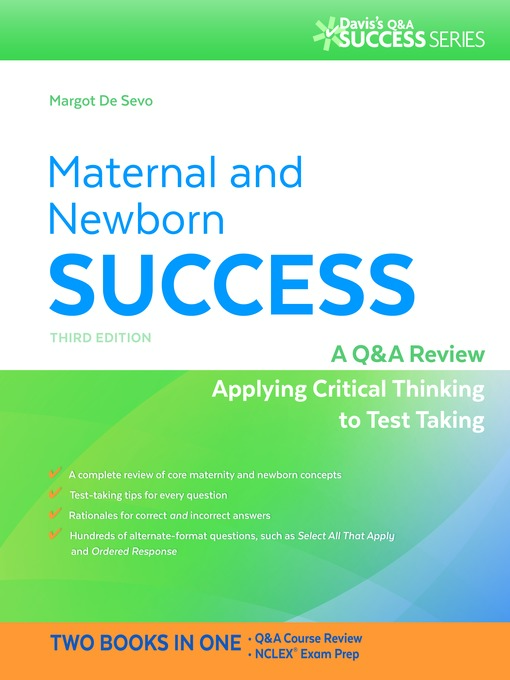 Title details for Maternal and Newborn Success by Margot DeSevo - Available